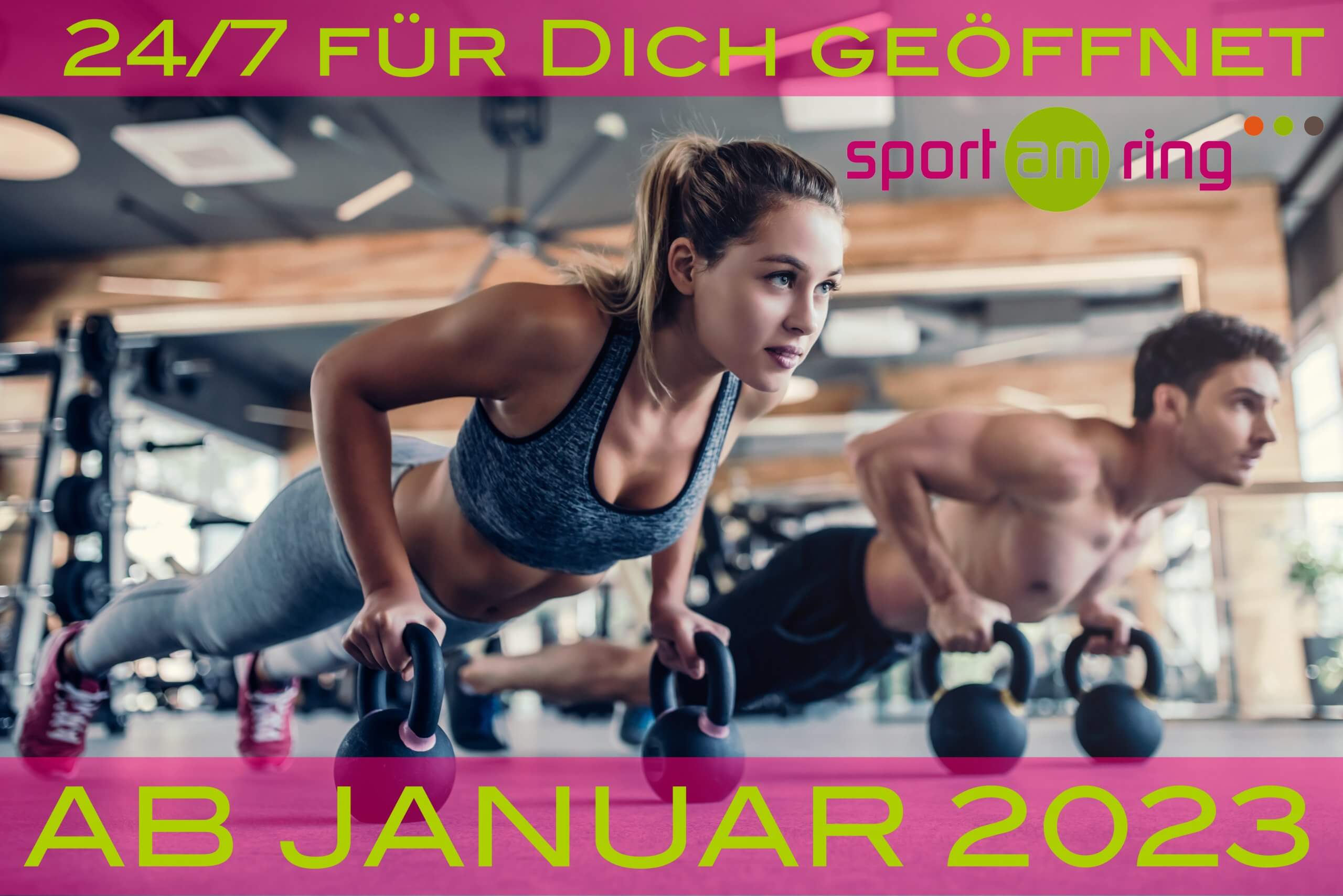 Sport am Ring 24/7 für Dich geöffnet ab Januar 2023